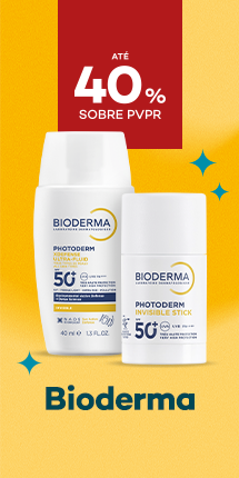 Protetores Solares da marca Bioderma com destaque promocional at&eacute; 35% sobre pre&ccedil;o de Venda ao P&uacute;blico Recomendado